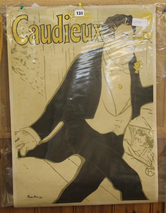 Old Lautrec poster - Caudieux